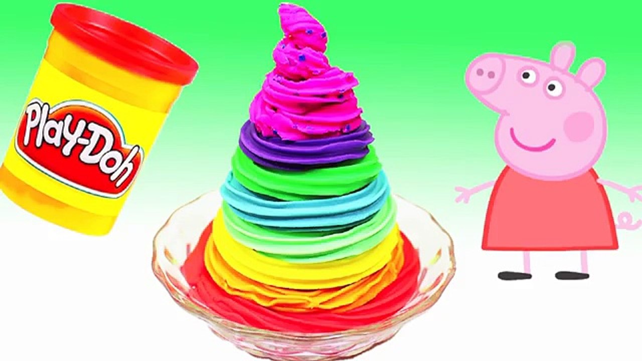 Crema crear para congelado divertido hielo cerdo jugar arco iris juguetes Doh peppa