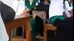 Boy and Girl Kissing in Class room During Lecture