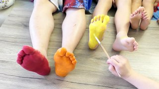 Learn Colors Foot Finger Family Nursery Rhymes Colour Song Funny Family Children Video