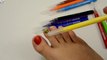 Learn Colors wih Surprise Nail Arts Learn Colours Toe Nail Arts Teach Kids Children Baby Video