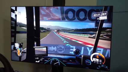 Download Video: [HOONIGAN] DT 114  Forza Motorsport 7 on A Fanatec CSW Simulator. Hot lap battle!