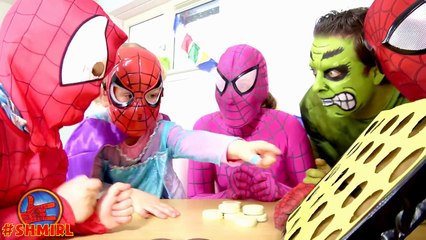 Spiderman cats! Spider-man & HUGE CAT dream pets! Bad Baby Pink Spidergirl Joker Hulk Fun Superhero