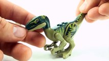 8 lego dinosaurs from Jurassic world - Tyrannosaurus Velociraptor Indominus Rex Triceratops
