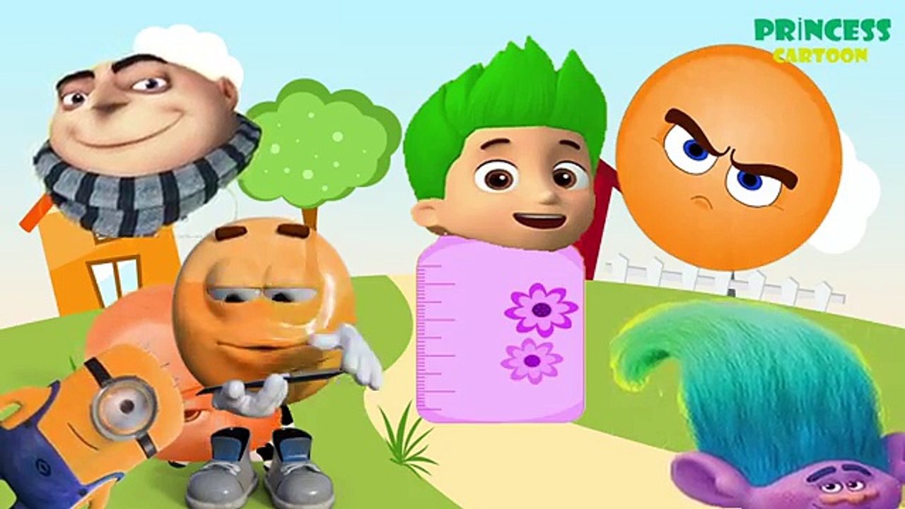 Bebé A Aprender Los Colores  Cabezas incorrectas Preescolar Boss Baby  Gru  Trolls Familia Rimas
