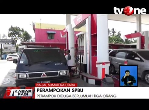 Aksi Perampokan SPBU Terekam CCTV