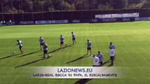 Lazio-Real Rocca di Papa, il riscaldamento