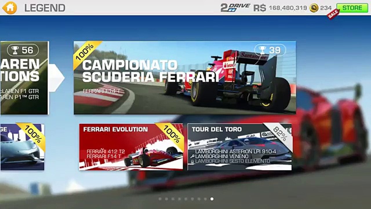 Real Racing 3 Gameplay Lamborghini Sesto Elemento, Veneno, Asterion LPI 910-4 @ Monza