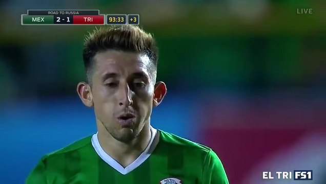 3-1 Hector Herrera AMAZING Free-kick Goal - Mexico 3 - 1 Trinidad & Tobago - 06.10.2017 [HD]
