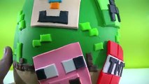 GIANT Minecraft Play Doh Surprise Egg | Minecraft Hangers Series 2 Scribblenauts Unmasked