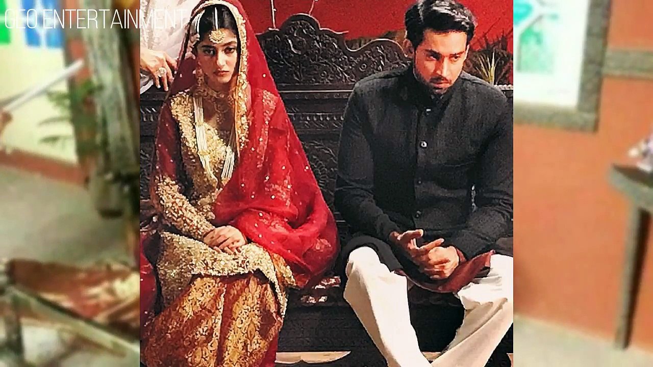 Sajal Aly and Bilal Abbas Khan On Set of Orangreza