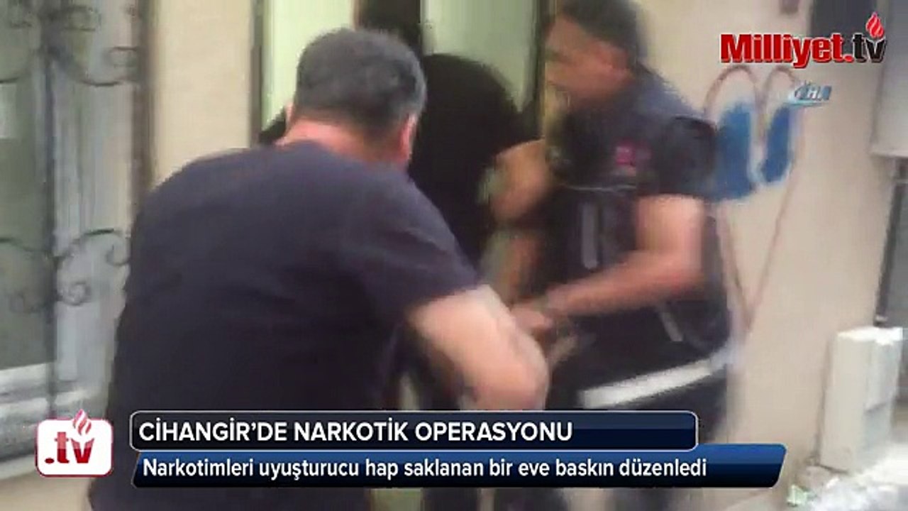 Cihangir’de nefes kesen narkotik operasyonu kamerada Videosu