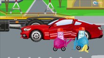 Red Race Cars & Sports Car Crash | Service & Emergency Vehicles Cars & Trucks Cartoon for children