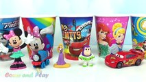 Toplar Sürpriz Kupalar Disney Prenses Mickey Mouse Toy Story Renkleri Öğrenin Plastin Dondurma