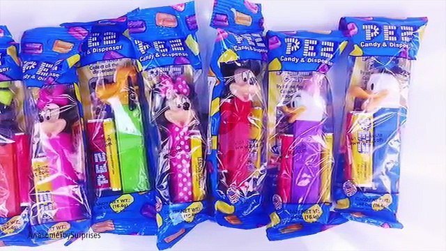 Mickey Mouse and Friends Disney Pez Dispensers Learn Colors! Learn to Count!