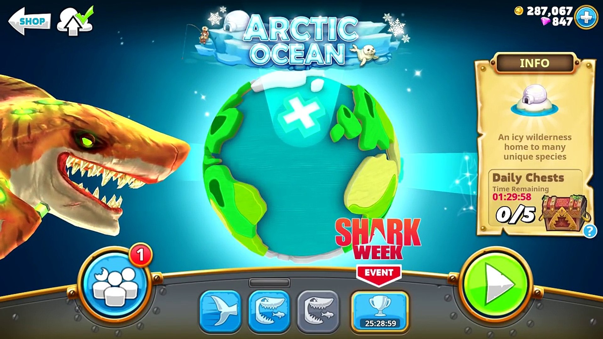 Hungry Shark World - New Special Shark - Atomic Shark