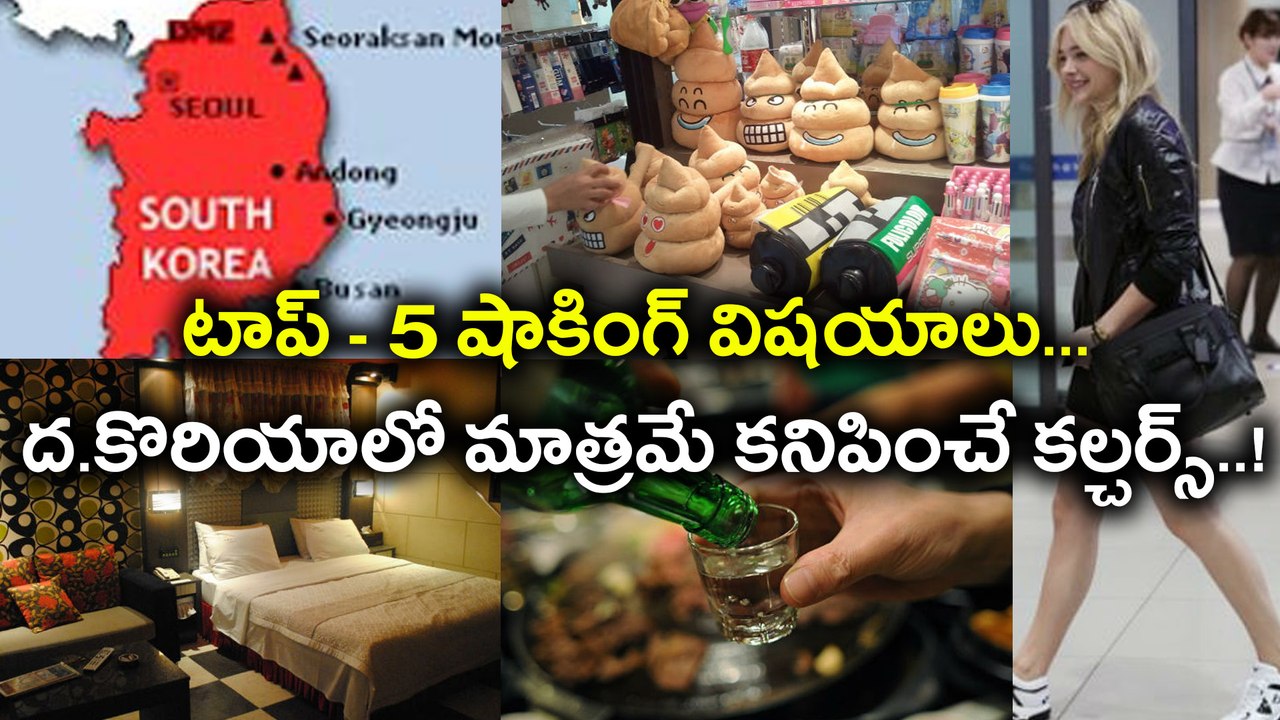 Top-5 Amazing Facts About South Korea టాప్-5 షాకింగ్ విషయాలు.. | Oneindia Telugu