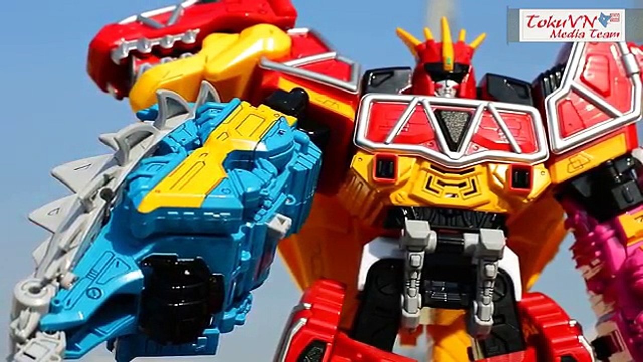 All DX Gattai Zyuden Sentai Kyoryuger new! DX 獣電戦隊キョウリュウジャー! Power Rangers Dino Charge Megazord!