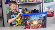 HUGE Avengers Captain America Surprise Toy Box Yo-Kai Watch Toy Cars Spiderman Toys Kinder Playtime