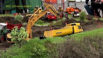 STUNNING RC TRACTOR, TRUCK, EXCAVATOR, SEMITRUCK AND MORE ON THE CONSTRUCTION SITE!
