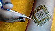simple easy arabic mehndi design for hands-beautiful easy henna design.