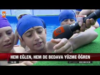 Belediyeden ücretsiz yüzme kursu - atv Ana Haber
