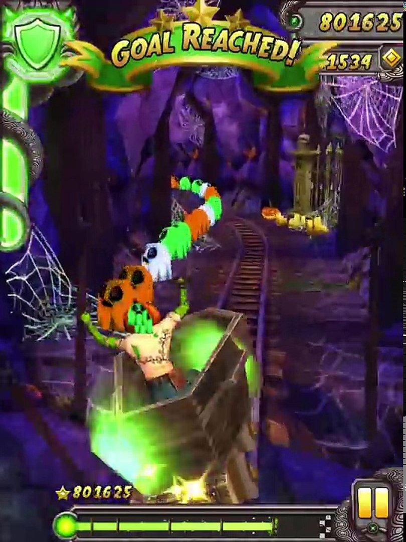 Temple Run 2 Halloween Hidden Challenge Golden Pumpkin Hat From Spooky Minecart Challenge 影片 Dailymotion