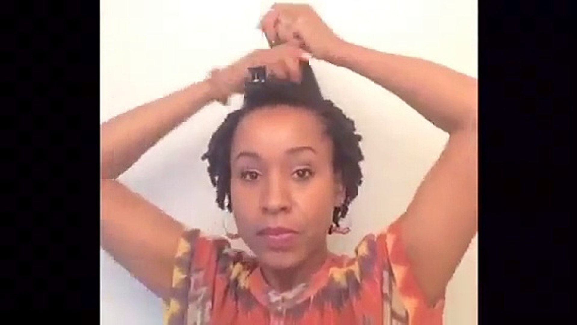 Natural Hair Two Strand Twist Flat Twist Style Tutorial Video