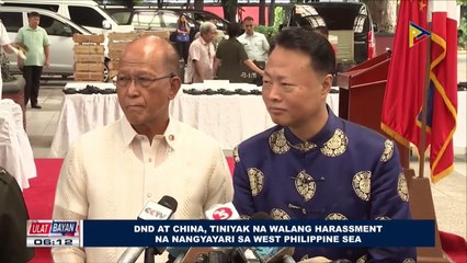 DND at China, tiniyak na walang harassment na nangyayari sa West Philippine Sea