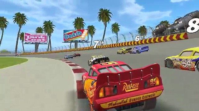CARS DEUTSCH GANZE FOLGE GAME Lightning Mcqueen Palm Mile Speedway Disney German TV Spiel Film