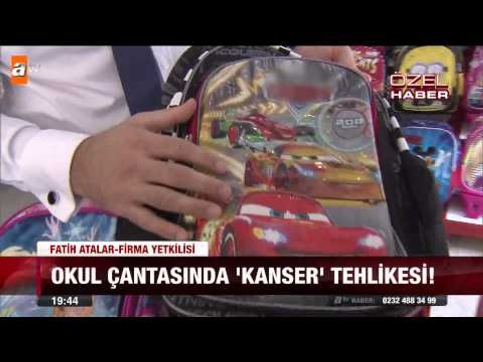 Okul çantasında kanser tehlikesi - atv Ana Haber