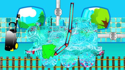 Train Car Wash – Spiderman Train For Kids – Trains For Children