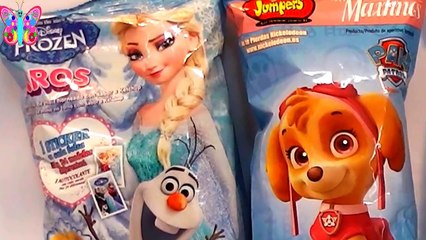 3 bolsas sorpresa de dibujos en español para niños de Frozen, Trolls y Yo-kai Wach 2017