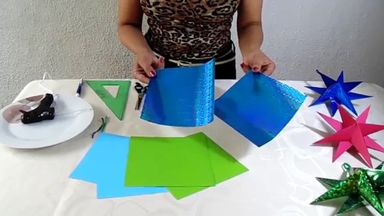 Cómo hacer Estrella de papel para navidad