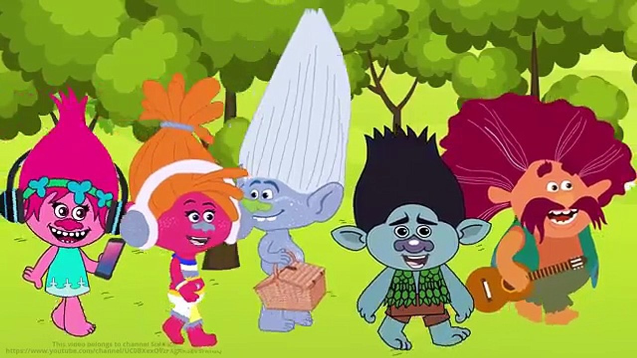 Trolls Poppy and Daddy Branch vs Poppys TOILET prank Finger Family Nursery Rhyme STORY FULL EPISODE