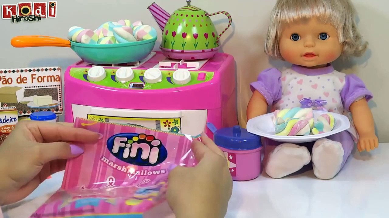 COMO FAZER BALA FINI MARSHMALLOW TORÇAO PARA BONECA