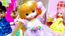 루루의 리틀미미 라푼젤 궁전 Princess Toys Doll Little Mimi Rapunzel Castle For Kids