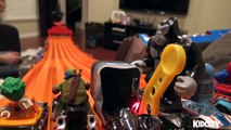 Hot Wheels LEGO BATMAN Movie Toys Race with Justice League Spider-Man & Ninja Turtles | KIDCITY