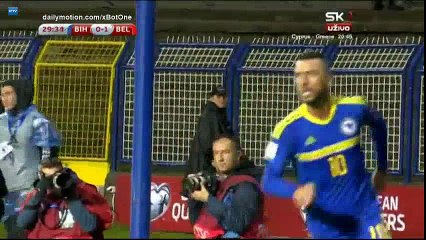 Haris Medunjanin Goal HD - Bosnia & Herzegovina 1 - 1 Belgium - 07.10.2017 (Full Replay)