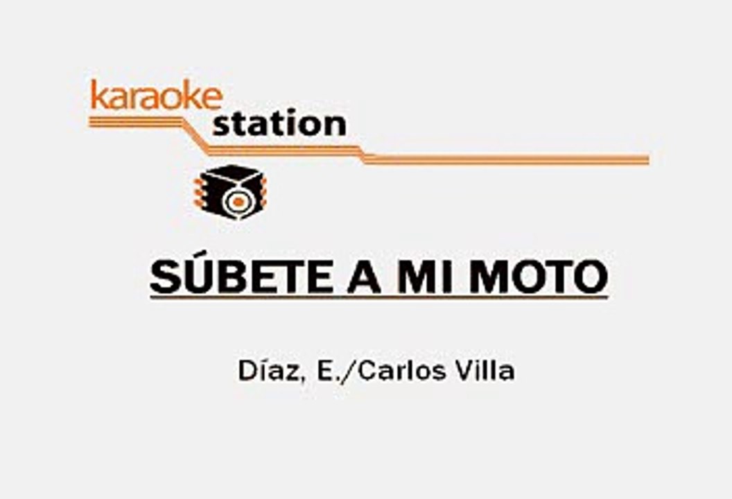 Menudo - Subete a mi moto (Karaoke)