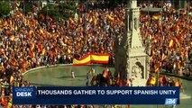 i24NEWS DESK | Thousands gather to support Spanish unity | Saturday, October 7th 2017