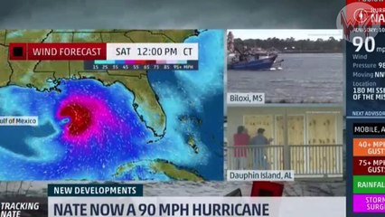 La tormenta Nate se convierte en huracán