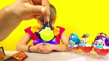 Киндер Макси яйца сюрприз игрушки распаковка Surprise Eggs Unwrapping Kinder Surprise Maxi Monsters