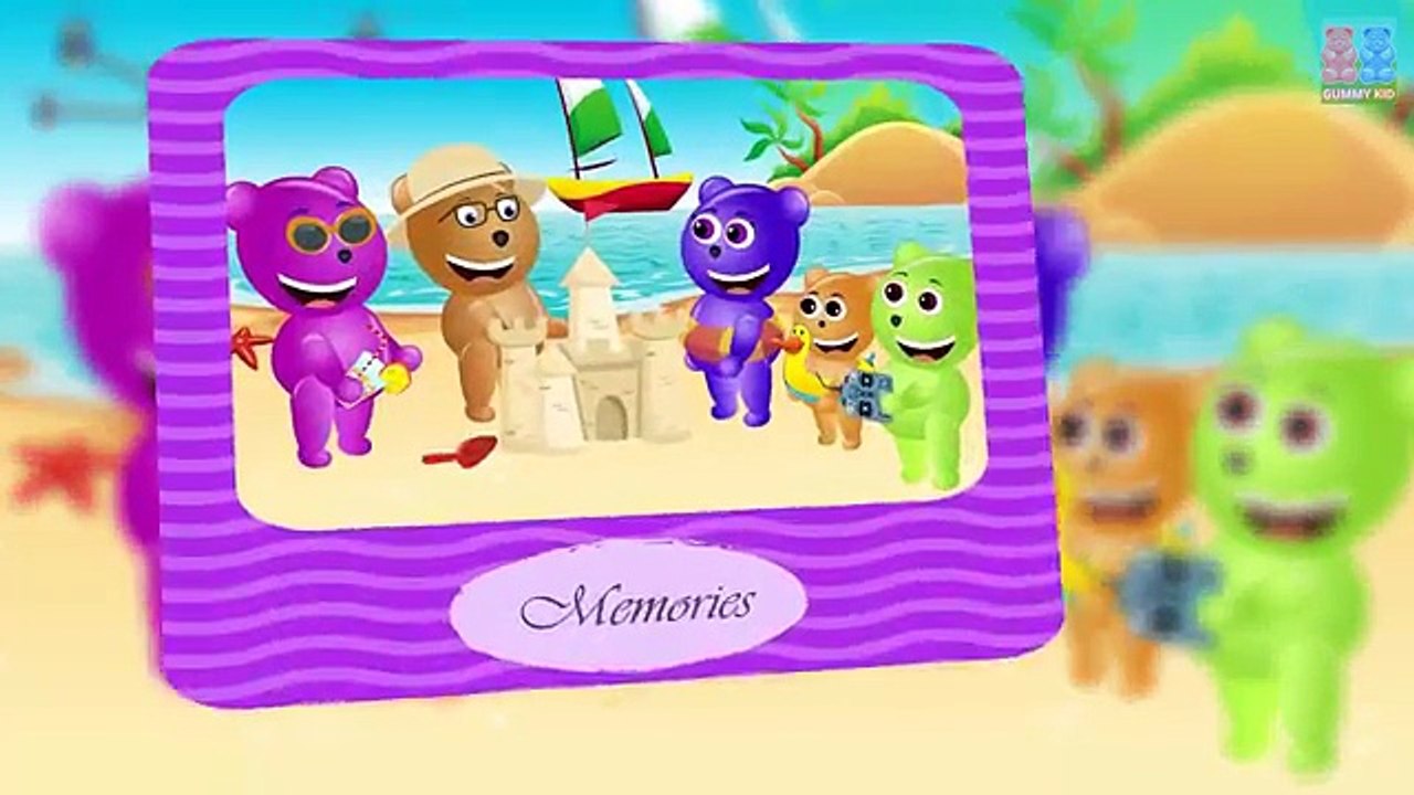 Mega Gummy Bear crying again when Attacked by Big Foot Giant finger family song for kids