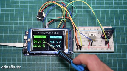 Arduino Project: Wireless Weather Station using Arduino Due, DHT22 sensor and NRF24L01+ modules!