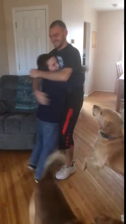 Big brother surprises little brother