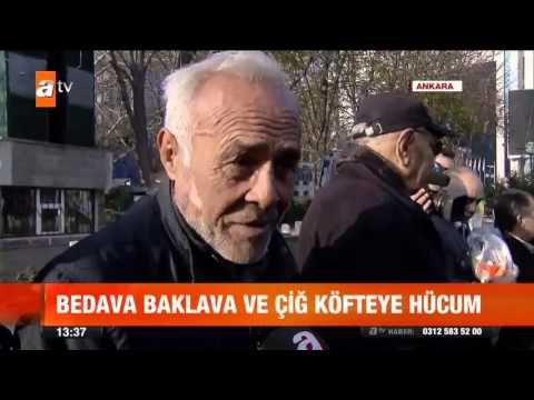 Bedava baklava ve çiğ köfteye hücum - atv Gün Ortası Bülteni