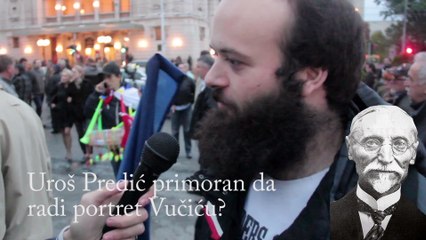 Anketa opšte kulture na mitingu Saše Jankovića