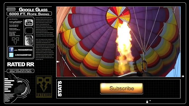 Hot Air Balloon Rope Swing at 6000 ft #ThroughGlass