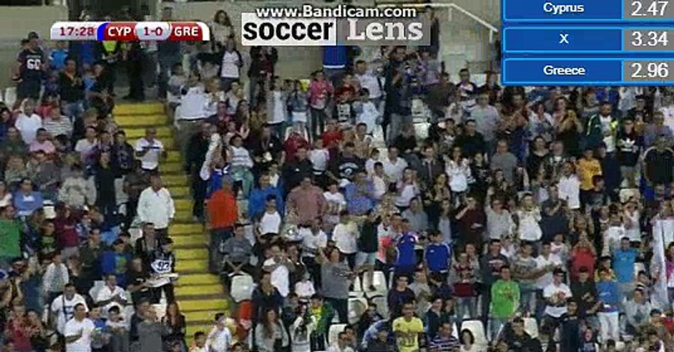 Pieros Sotiriou Goal HD - Cyprus 1-0 Greece 07/10/2017 HD