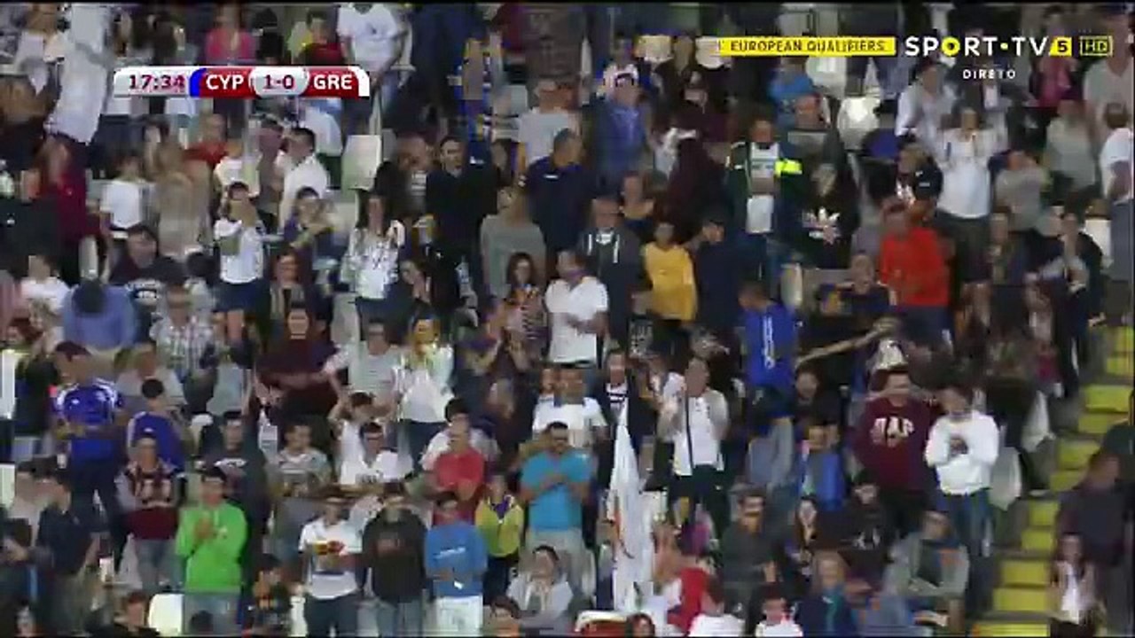Pieros Sotiriou Goal HD - Cyprus	1-0	Greece 07.10.2017